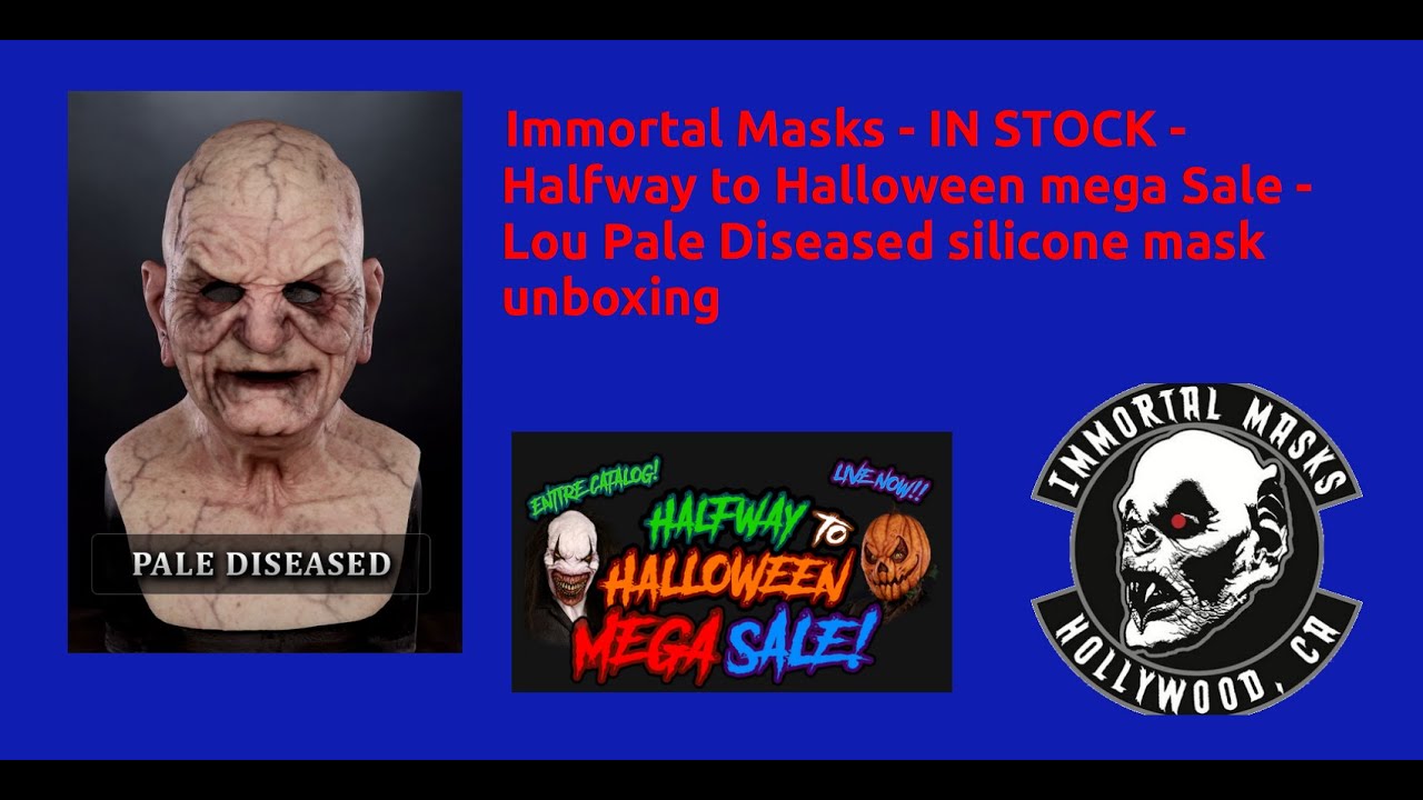 Immortal masks in stock Lou Pale diseased silicone mask unboxing #shorts #short