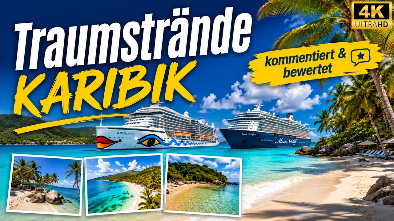 Karibik 🌴| Strand Ausflüge | Kreuzfahrt🚢|  AIDA Perla | Strände | Vlog | 4K | #reisevlog 