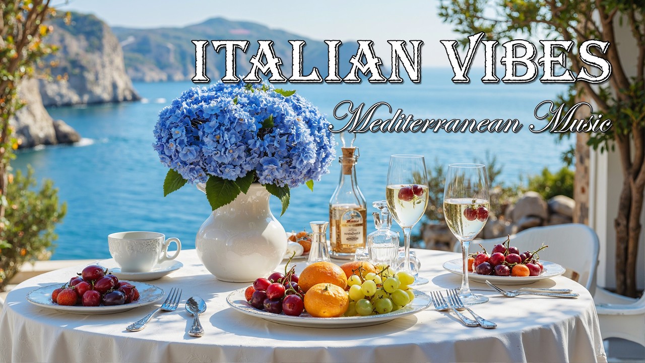 Relaxing Mediterranean Dream ⛵ Gentle Ambience of Amalfi Coast & Lake Como 4K