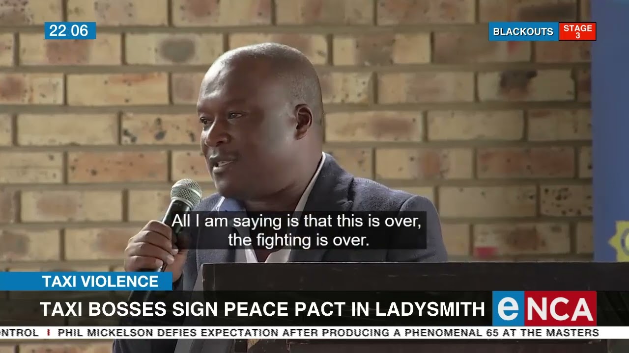 Taxi bosses sign peace pact in Ladysmith