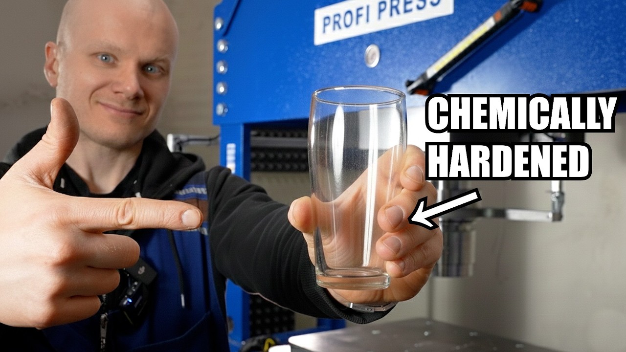 DDR &lsquo;Super Glass&rsquo; vs Hydraulic Press