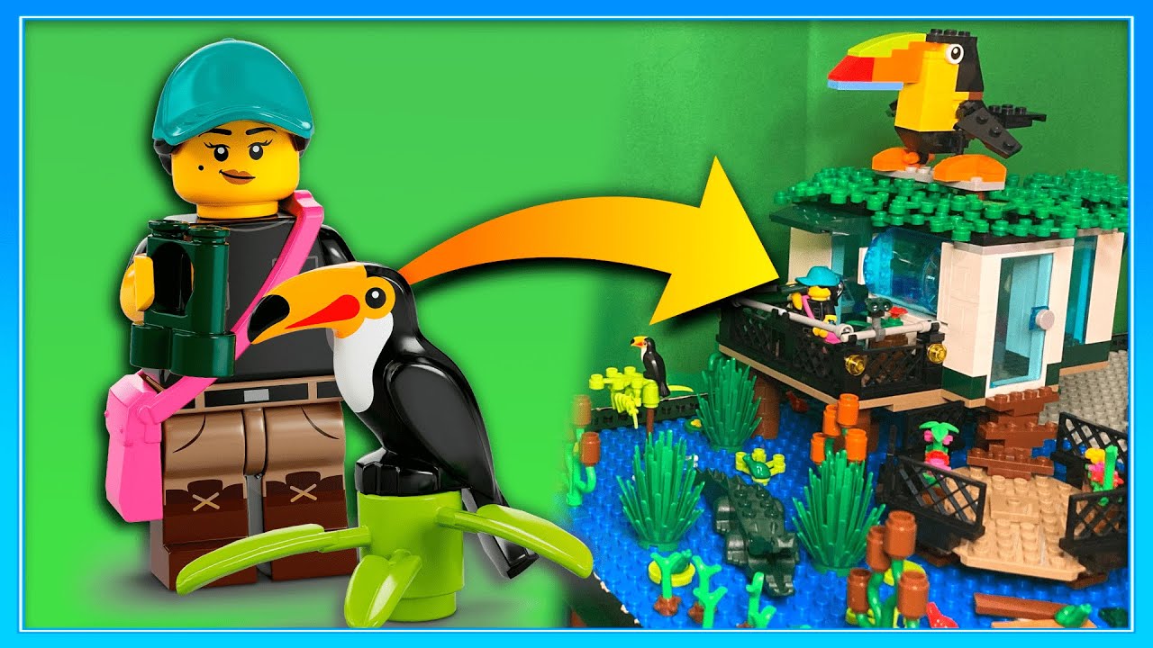 Я сделал исследовательскую станцию ​​LEGO ZOO... 🦜