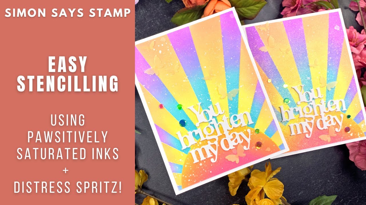 Layered Stencil Backgrounds | Simon Says Stamp