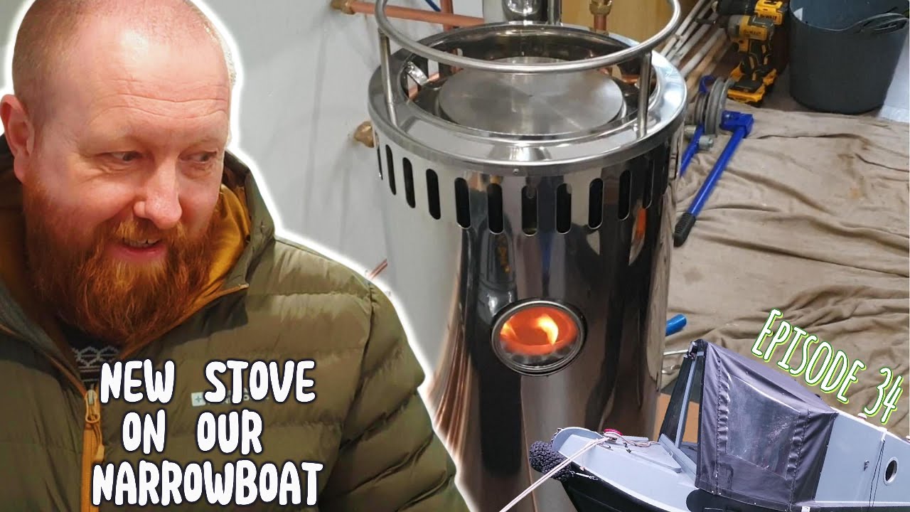 Reflex Diesel Stove Install on our Narrowboat - Episode 34