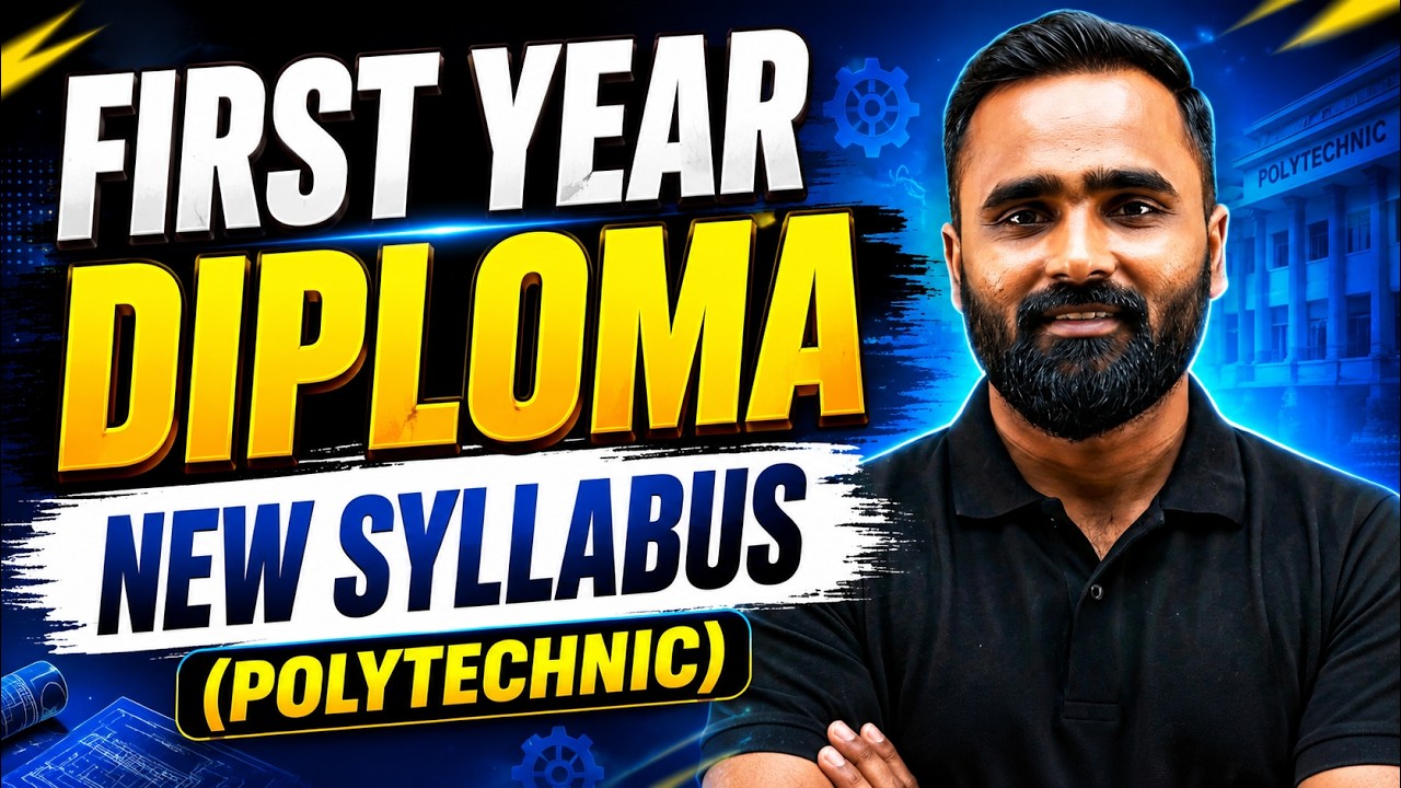 First Year Diploma (Polytechnic)NEW Syllabus 📚| Sem 01 |All Branches | Pradeep Giri Sir MSBTE
