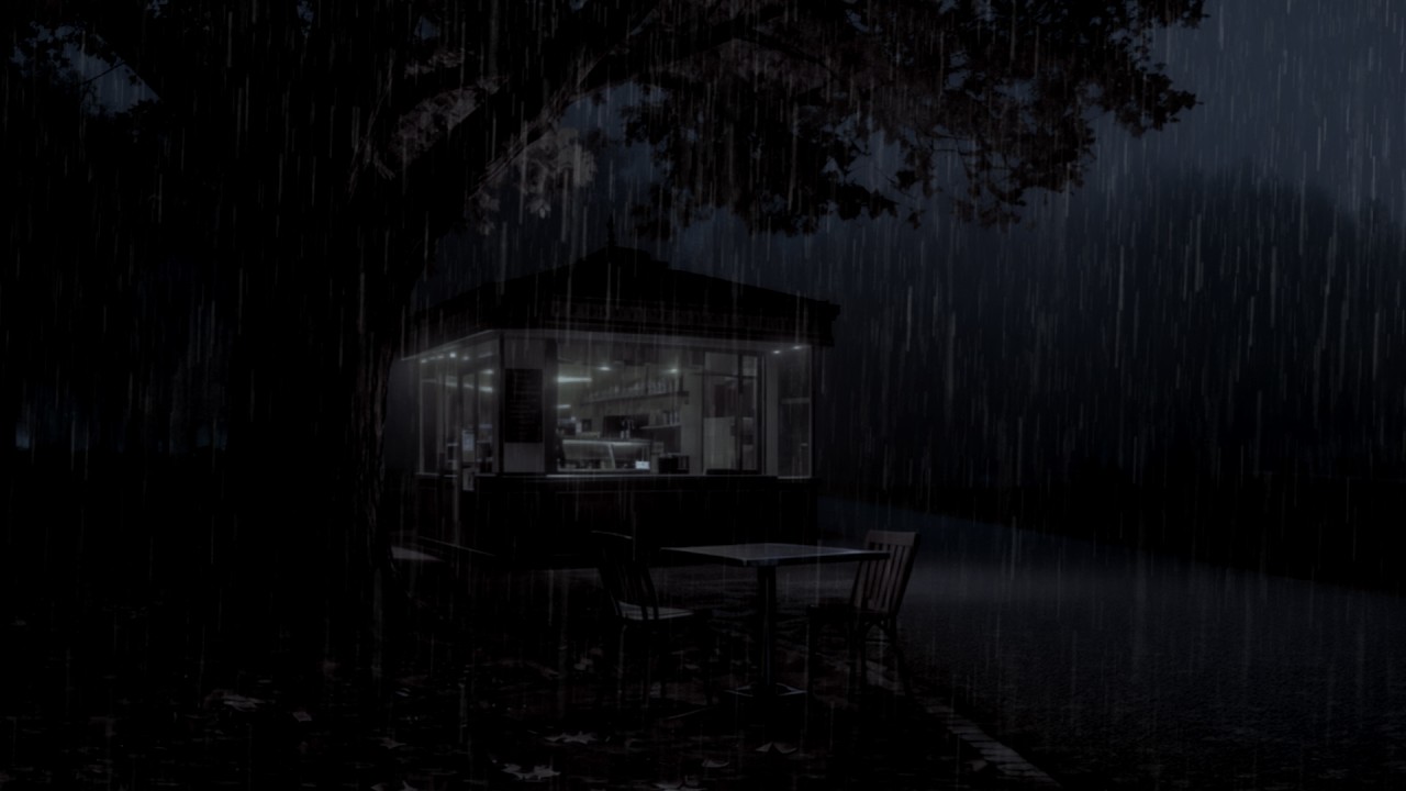 Deep Sleep Rain Sounds 🌧️ Heavy Rain & Gentle Distant Thunder in a Peaceful Midnight Forest