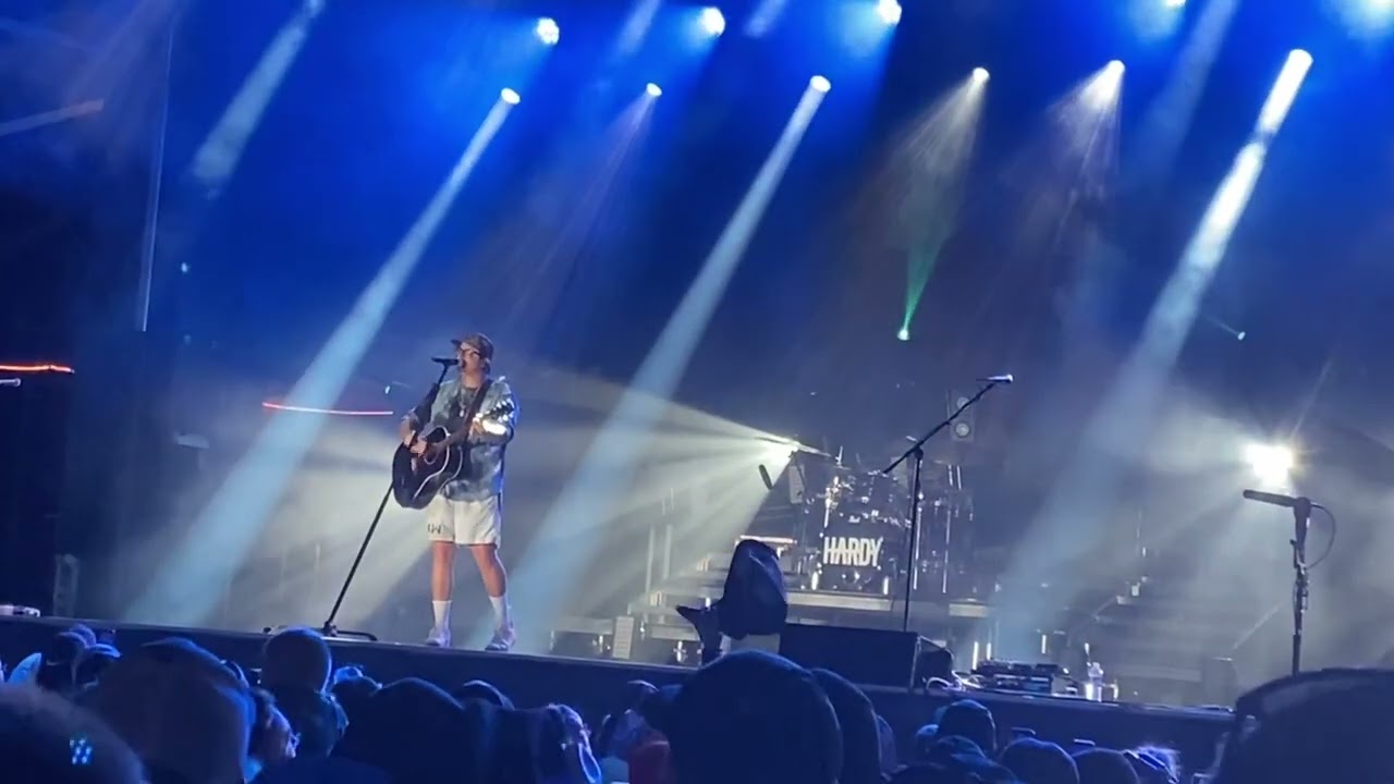 HARDY “A rock” (acoustic/encore) at Porter county fair 7-24-2022