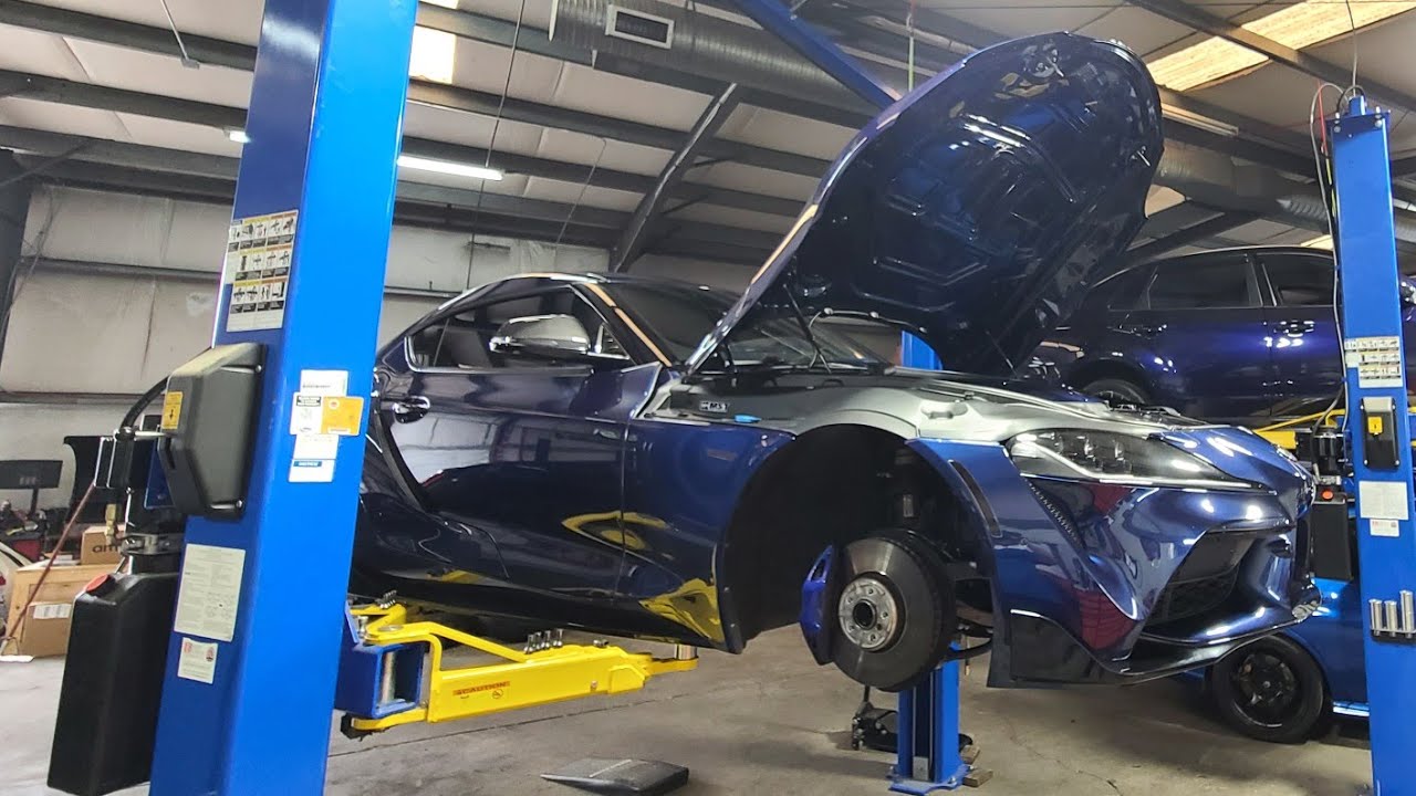 Supra gets new Mss springs and Wheels installed at Collins Automotive and Performance shop