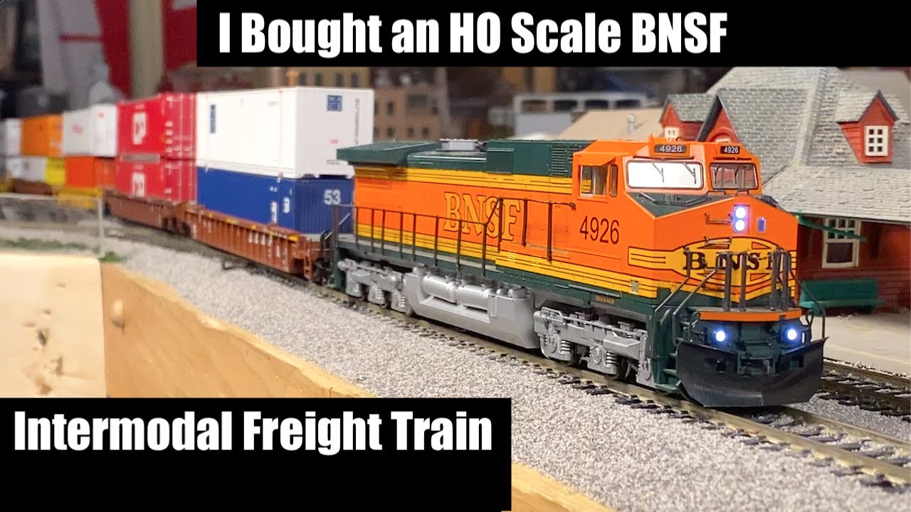 Я купил интермодальный грузовой поезд BNSF масштаба HO