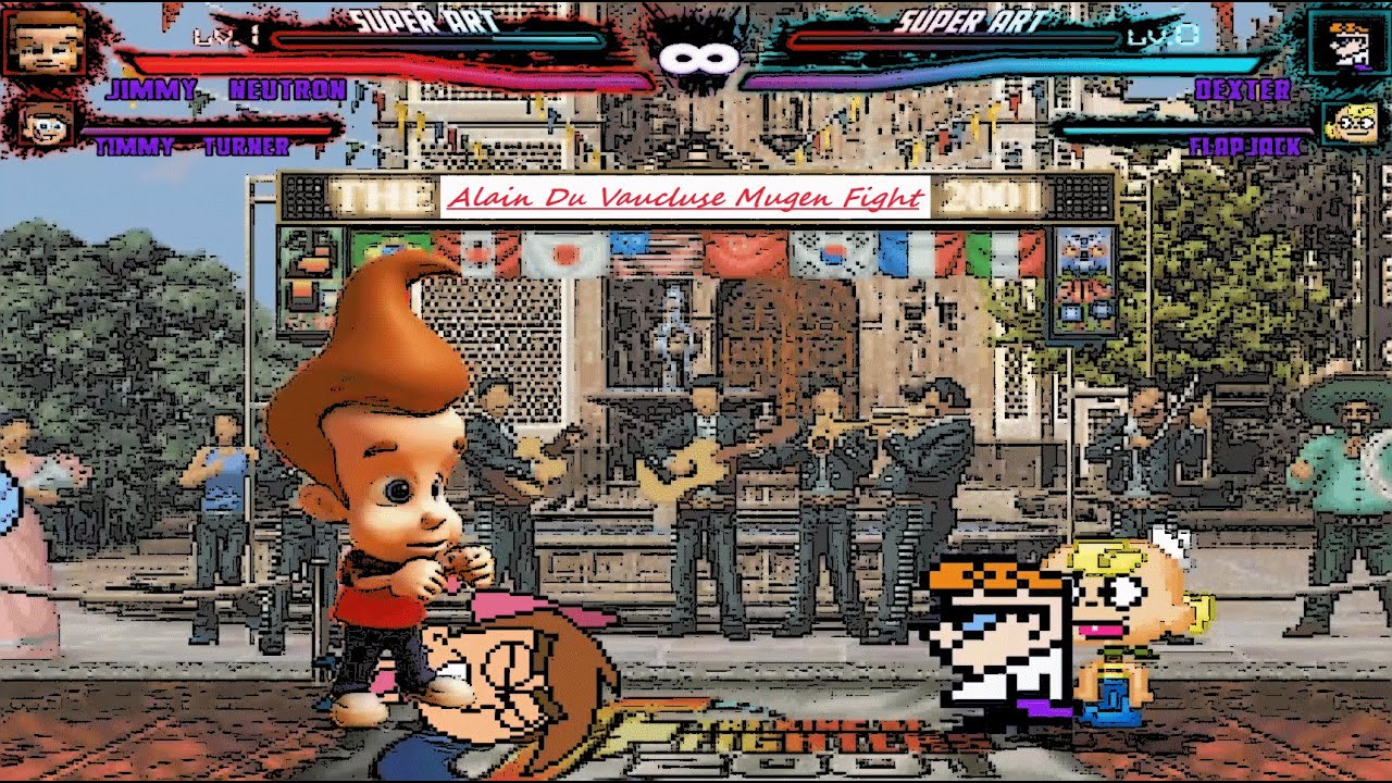 Mugen : Jimmy Neutron & Timmy Turner Vs Dexter & Flapjack (Request)