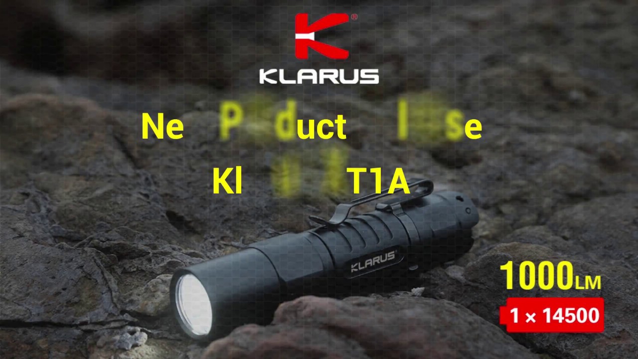 KLARUS XT1A - 1x14500 1000 Lumens Compact Tactical EDC  Flashlight