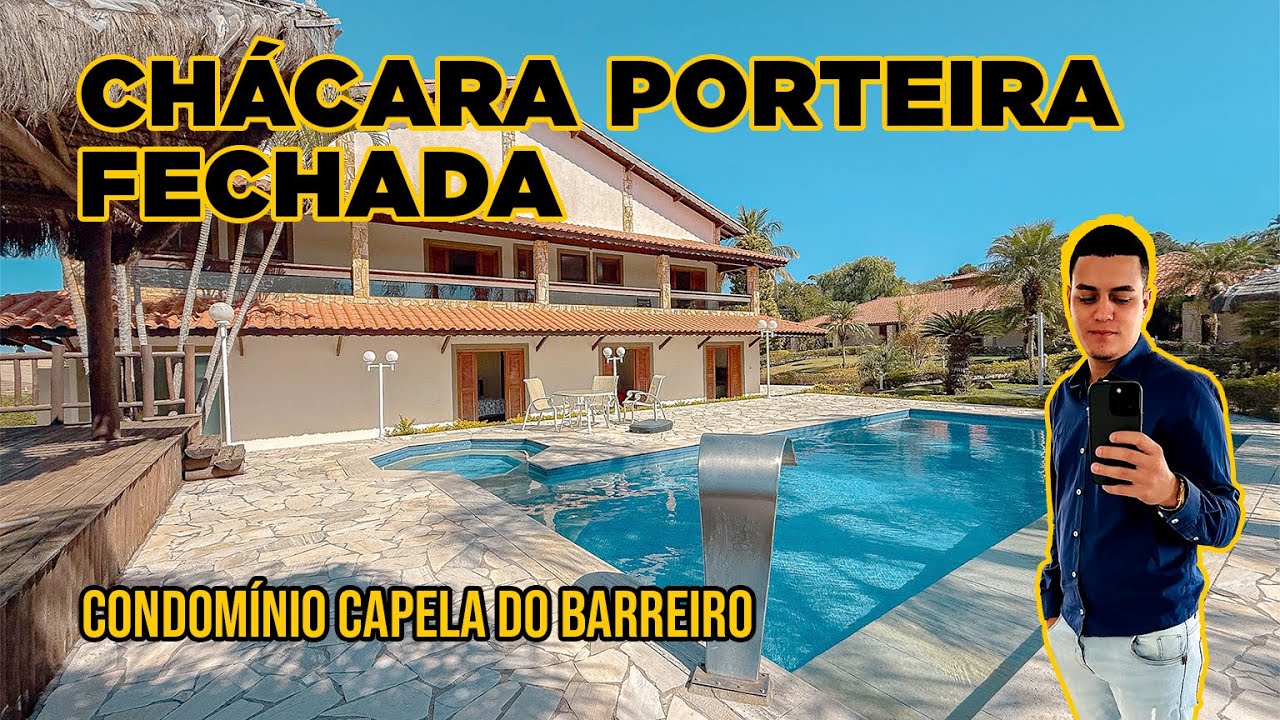 Chácara de Alto Padrão à venda no Capela do Barreiro em Itatiba-SP - Porteira Fechada