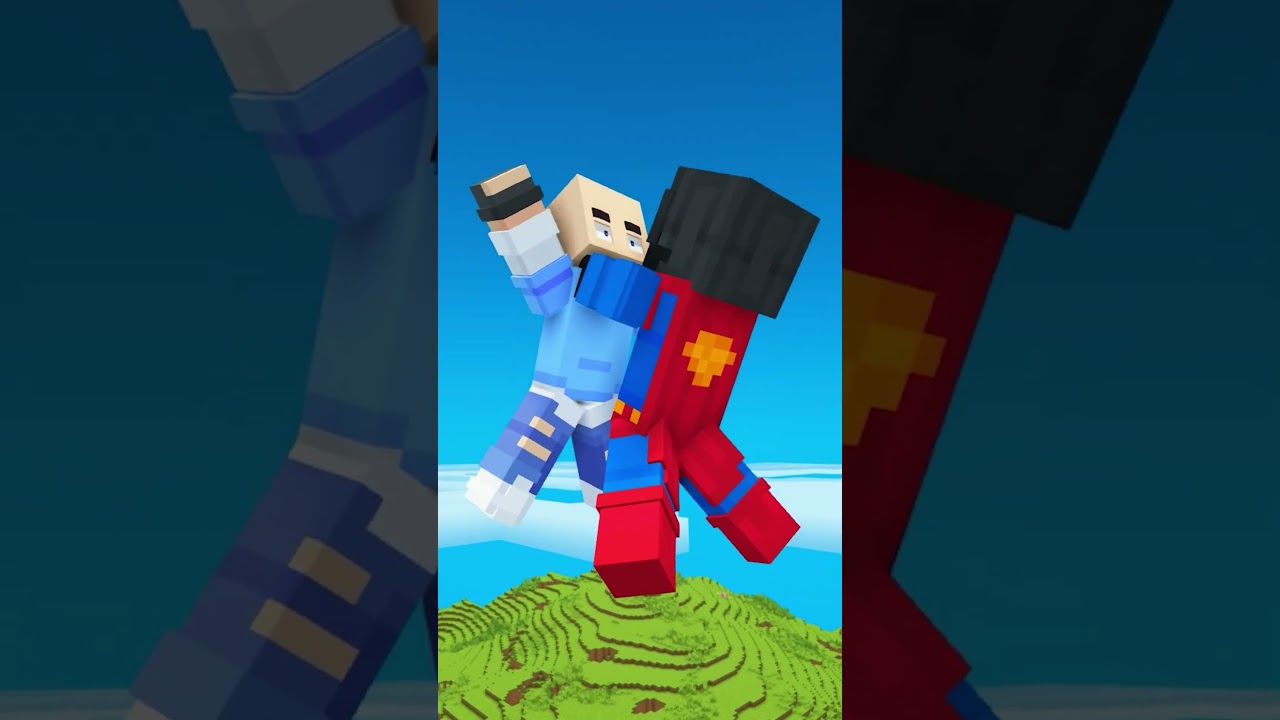 Minecraft But I'M SUPERMAN! #shorts
