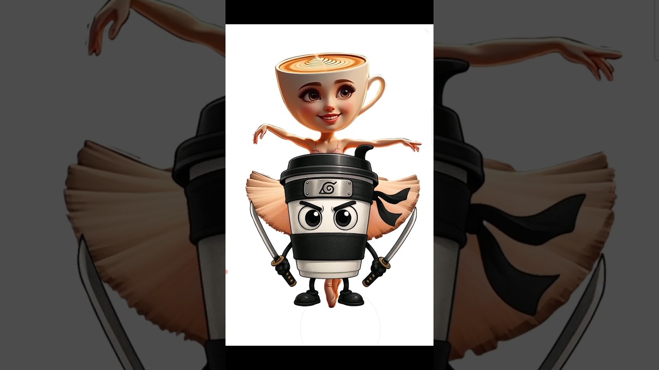 Ballerina cappuccina as cappuccino assassino #brainrot #brainrotmeme #digitalartist