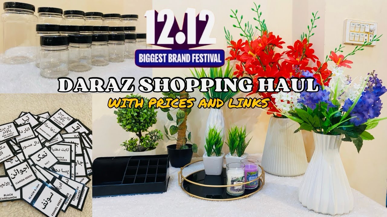 Daraz 12.12 Shopping Haul - Aesthetic Home Decor Finds