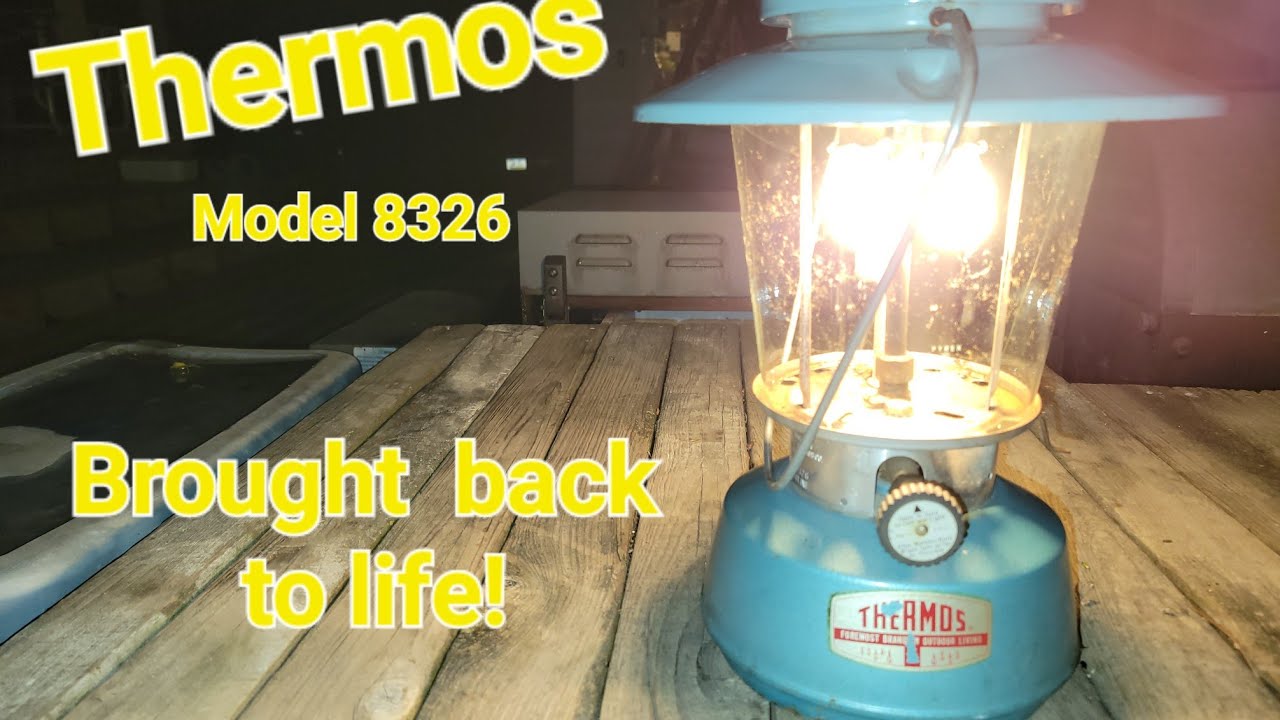 Thermos model 8326 double mantle lantern. Unboxing,  assembly,  and lighting it up.