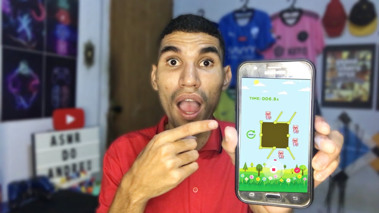 ASMR - JOGANDO JOGOS DO APP VIZINHO!