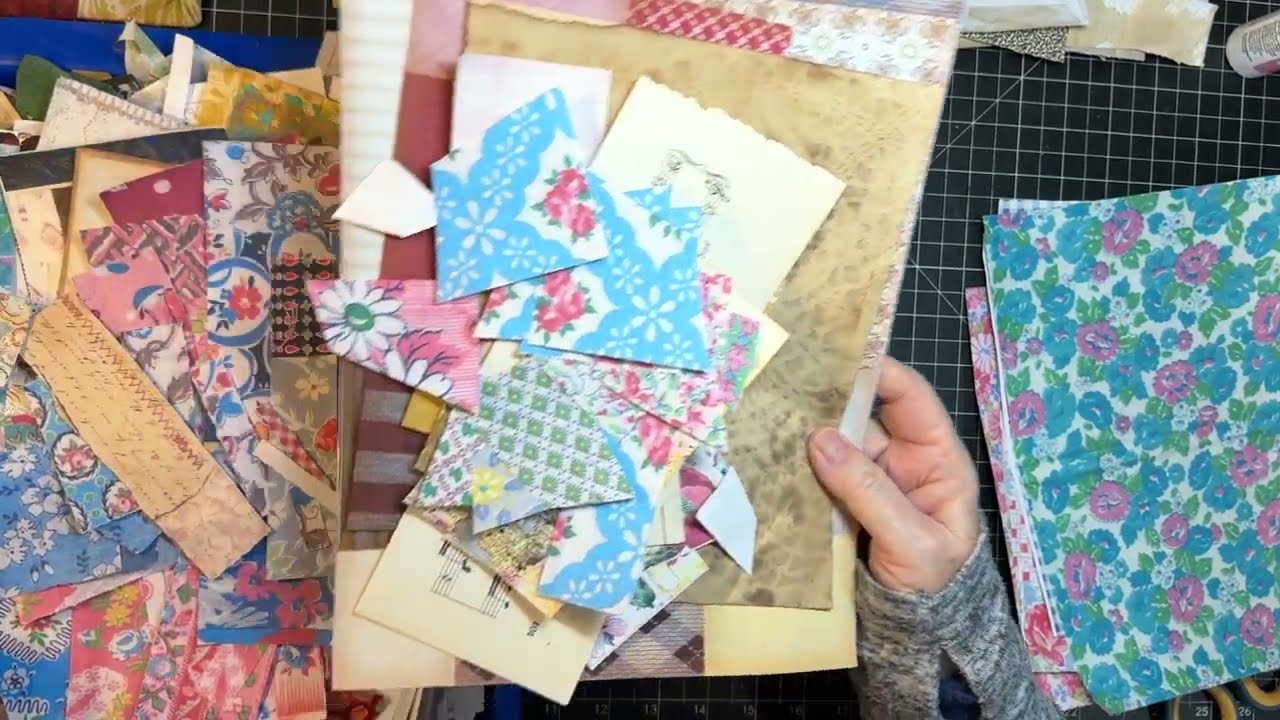Scrappy Saturday! - Decorating Ephemera with Scraps!