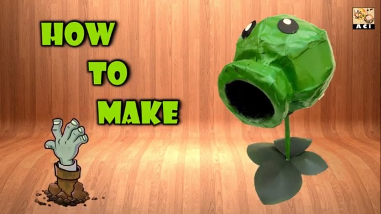 How to make DIY Peashooter with waste// tutorial.