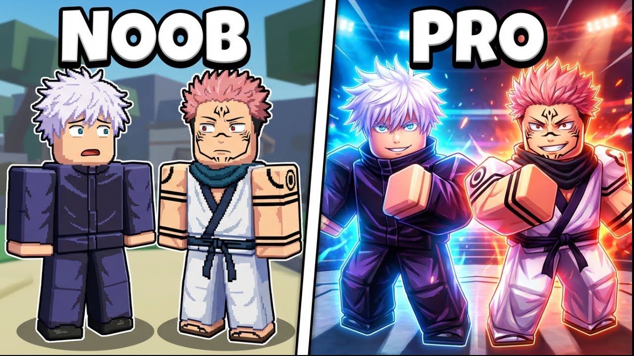 [DUO] Going From NOOB To PRO As Gojo & Sukuna In Kaisen!