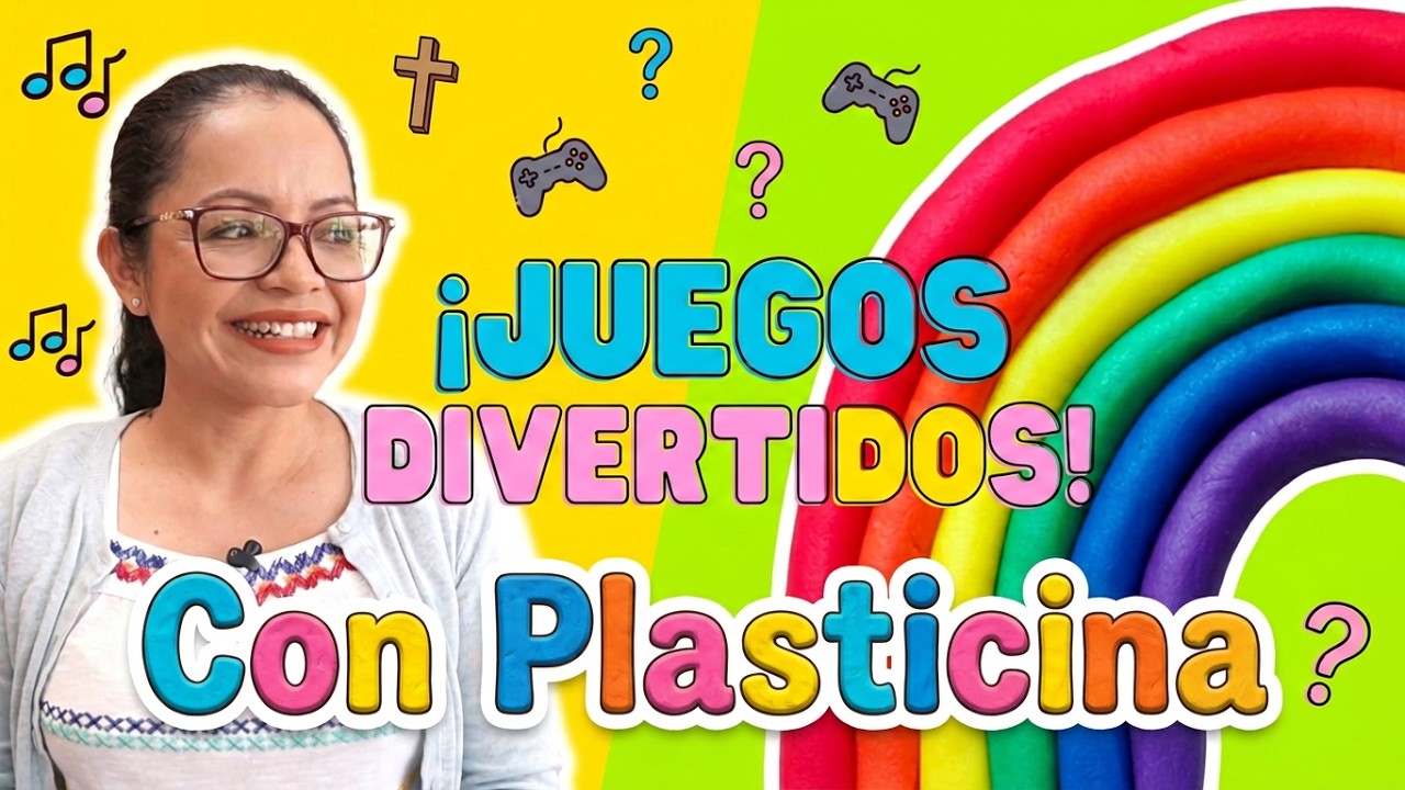 Juegos Bíblicos Con Plastilina Para Niños de 3 a 6 años -Actividades Para Niños de Escuela Dominical
