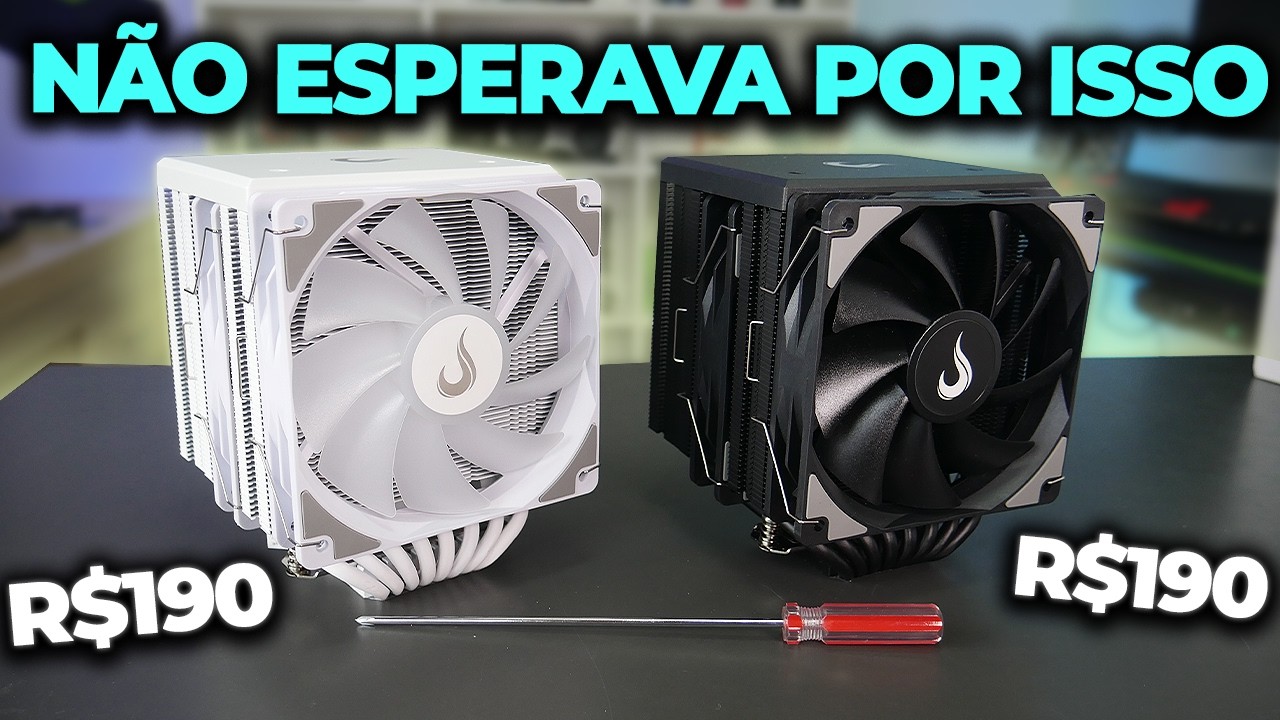 AIR COOLER PODEROSO POR R$190 JÁ NO BRASIL! PARA XEON. RYZEN E INTEL CORE (RISE STORM 8)