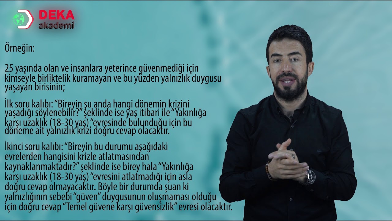 098 - Gelişim Psikolojisi - Temel Güvene Karşı Güvensizlik - Bulut Vurdum