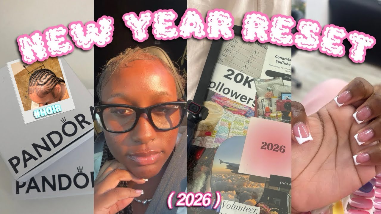 MY NEW YEAR RESET (2026) || new items, vision board, hair, nails