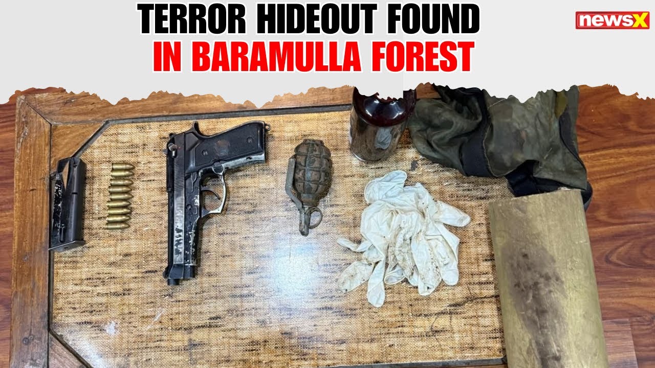 Terrorist Hideout Busted in Baramulla Forest; Arms, Ammo & Medical Supplies Recovered
