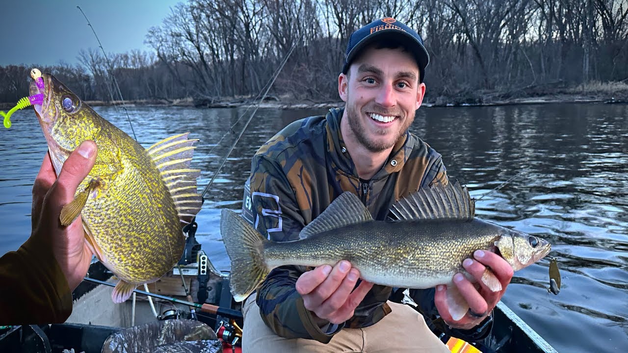 Soaking Suckers, Pitching Plastics, and Ripping Blades for Early Spring River Walleyes