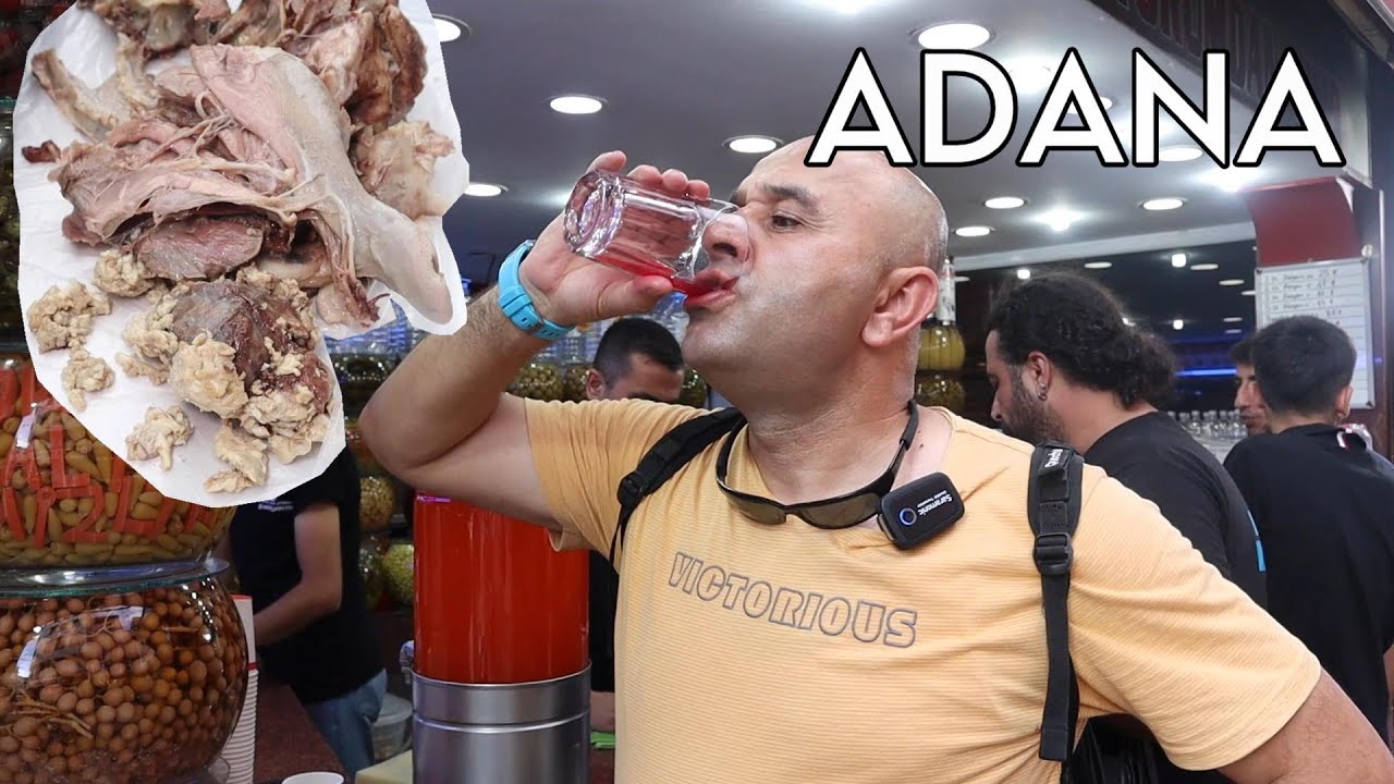 Adana Saydam Caddesinde Kelle Beyin Dil Yedik Üzerine Buz gibi Şalgam İçtik | ADANA SOKAK LEZZETLERİ