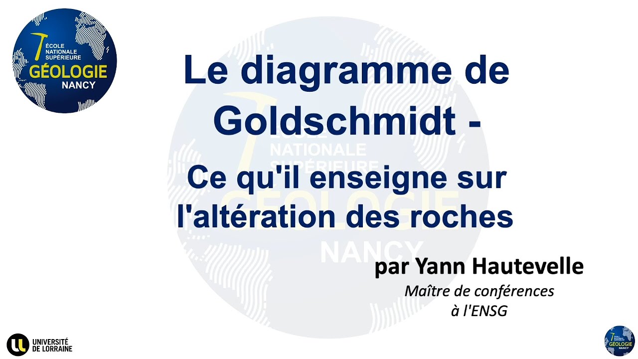 Le diagramme de Goldschmidt - Ce qu’il enseigne sur l’altération des roches (par Yann Hautevelle)