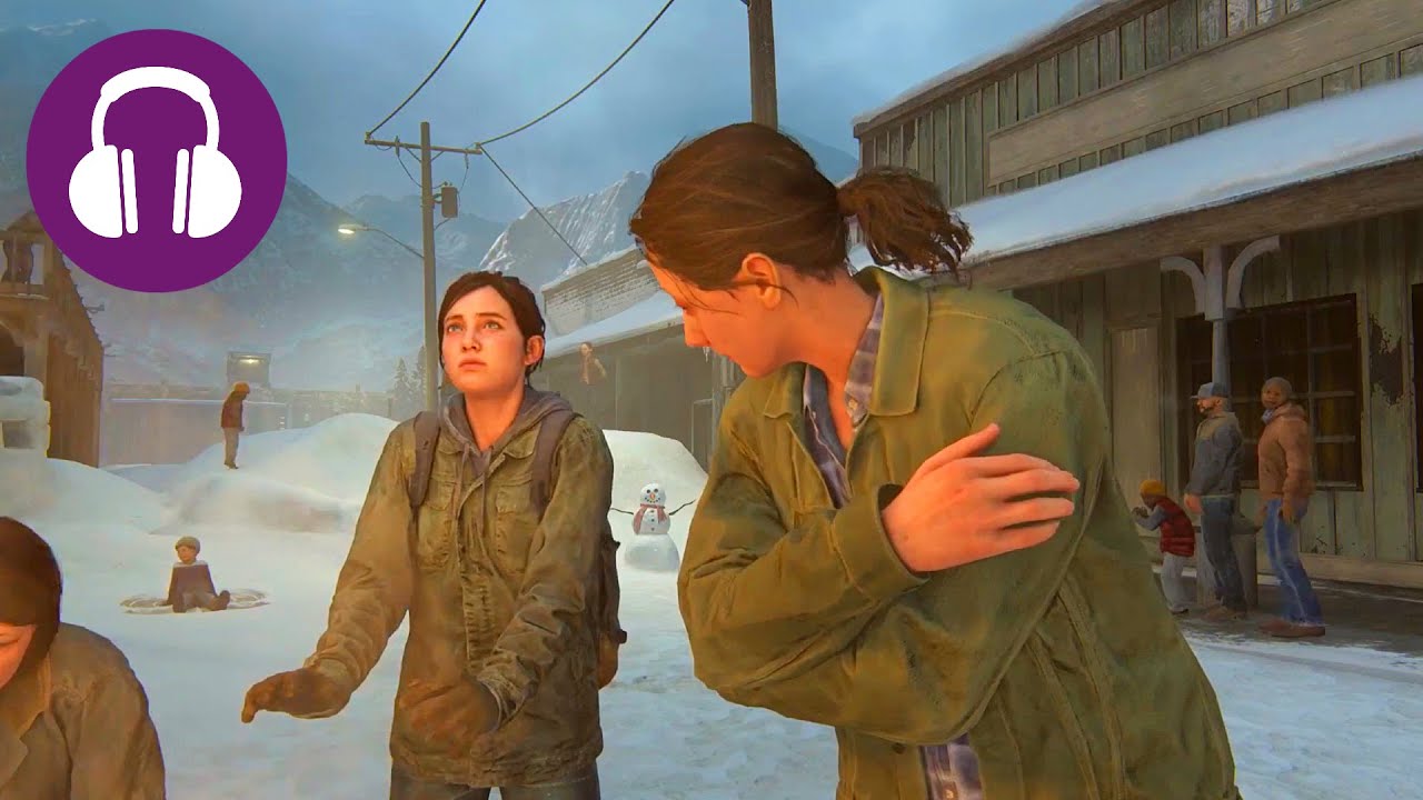 Relaxing With ELLIE By The Fireplace In Jackson 💤 THE LAST OF US 2 Ambience | Winter Scenery
