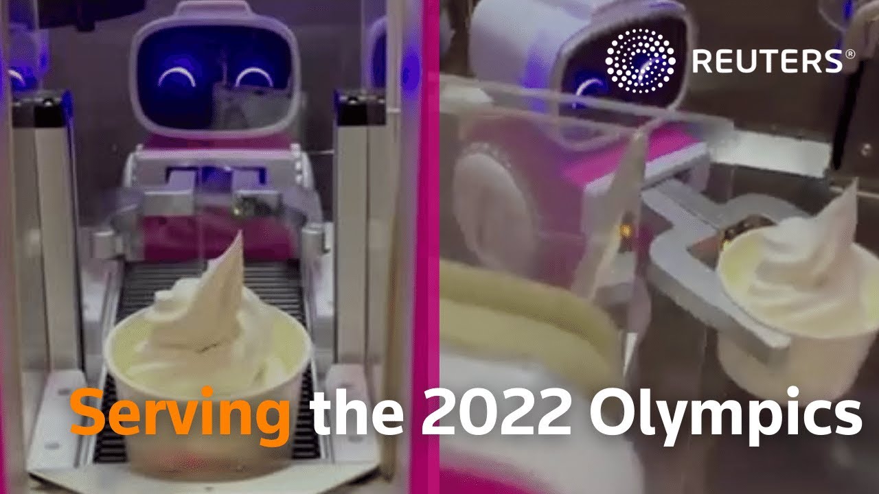 Robots help with social distancing at the Beijing Winter Olympics