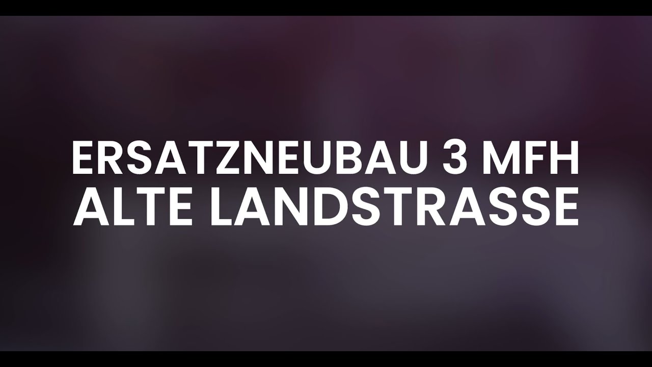 Ersatzneubau Kloten Alte Landstrasse  -  Timelapse und Baudokumentation
