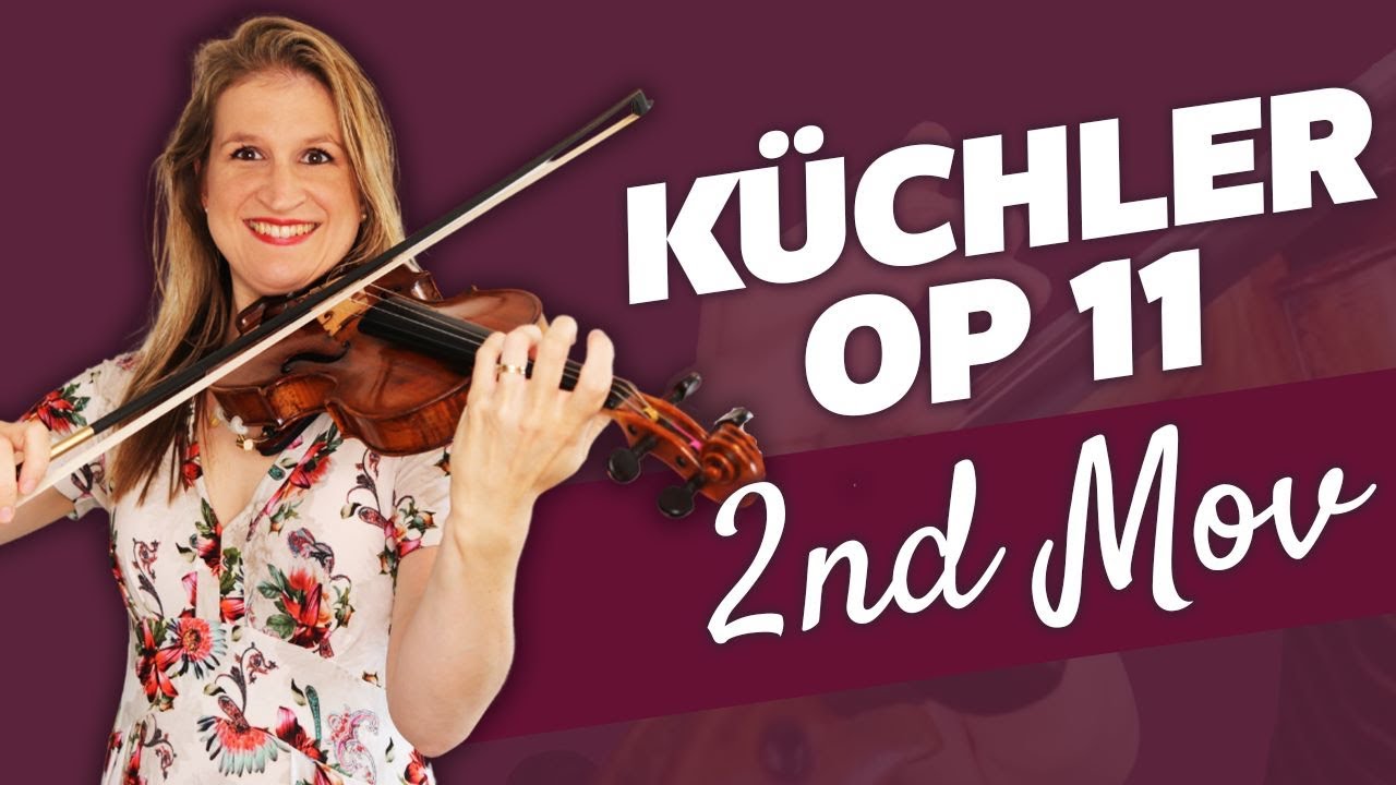 Küchler Concertino op 11 2nd Mov violin play along