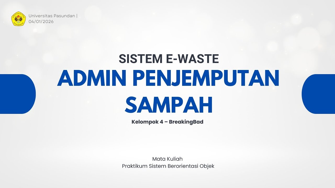 PSBO A -Admin Penjemputan Sampah E-Waste - BreakingBad