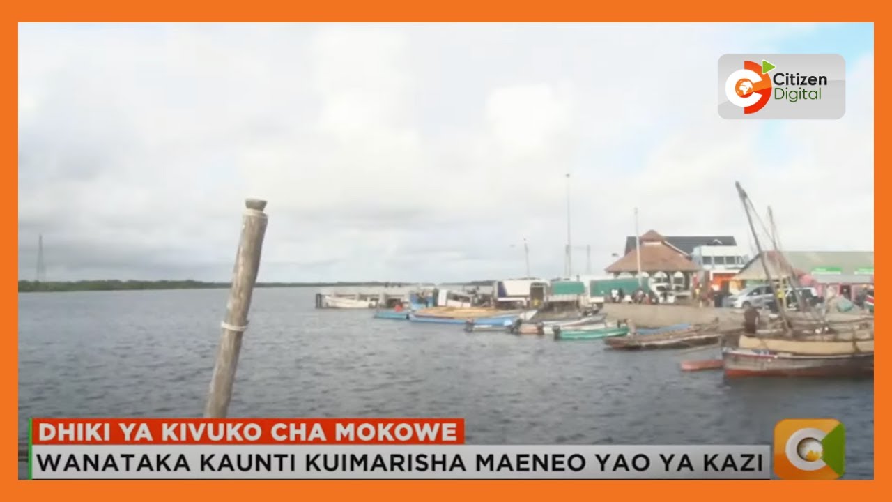 Dhiki ya kivuko cha Mokowe ilioko Lamu