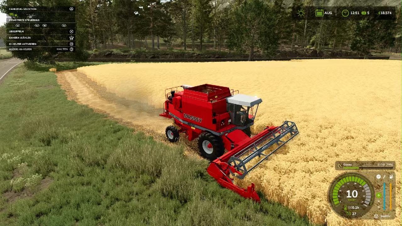 LS25 XXL Gersten Ernte