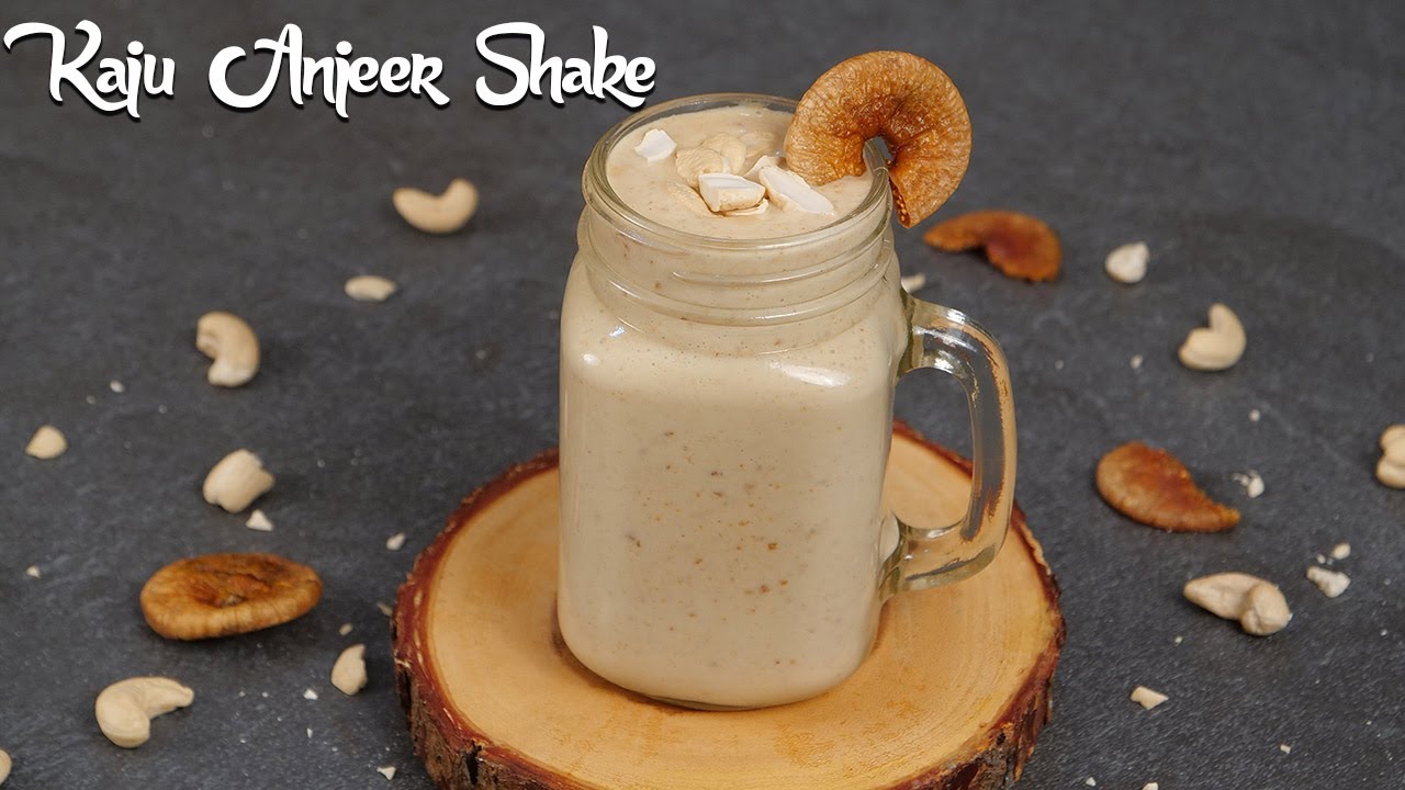 Kaju Anjeer Shake | Thick Shake | vrat | Upvas | Milkshake | मिल्कशेक | fig Milk shake|