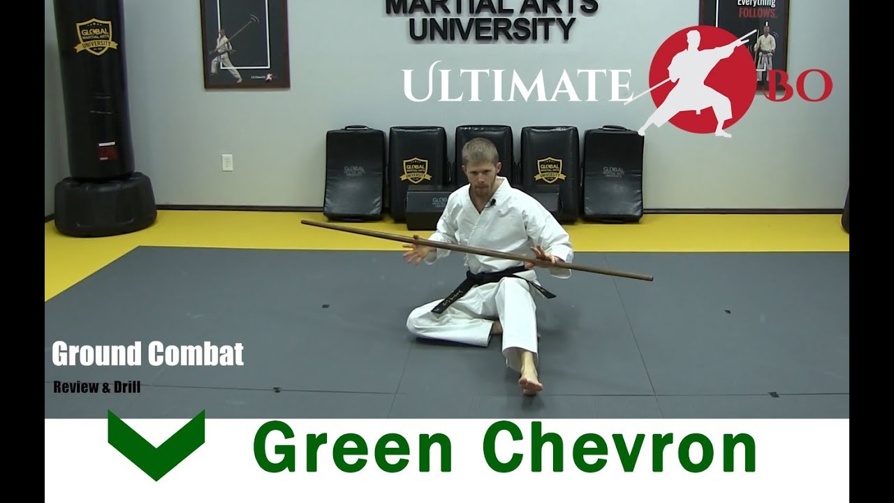 Bo Ground Combat & Kicks - Green Chevron Class