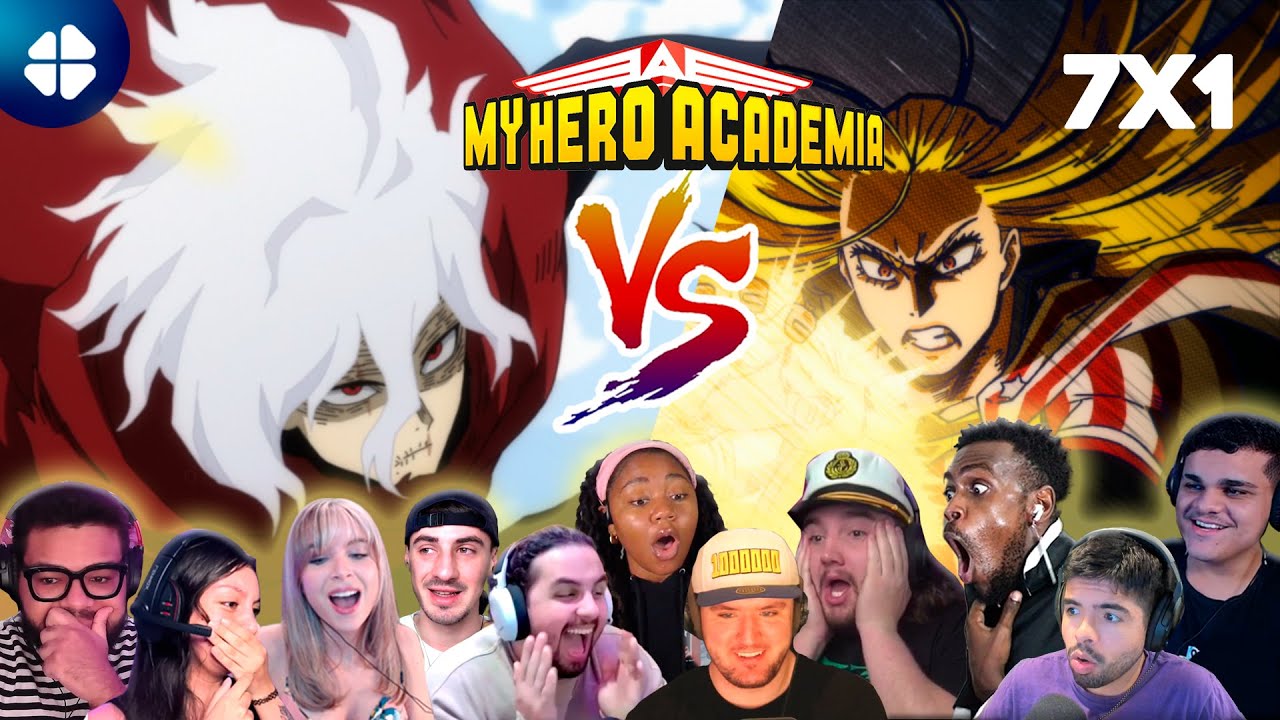 STAR AND STRIPE VS SHIGARAKI Reaction Mashup | My Hero Academia S7 Ep. 1 僕のヒーローアカデミアの反応とエクストランジェロ