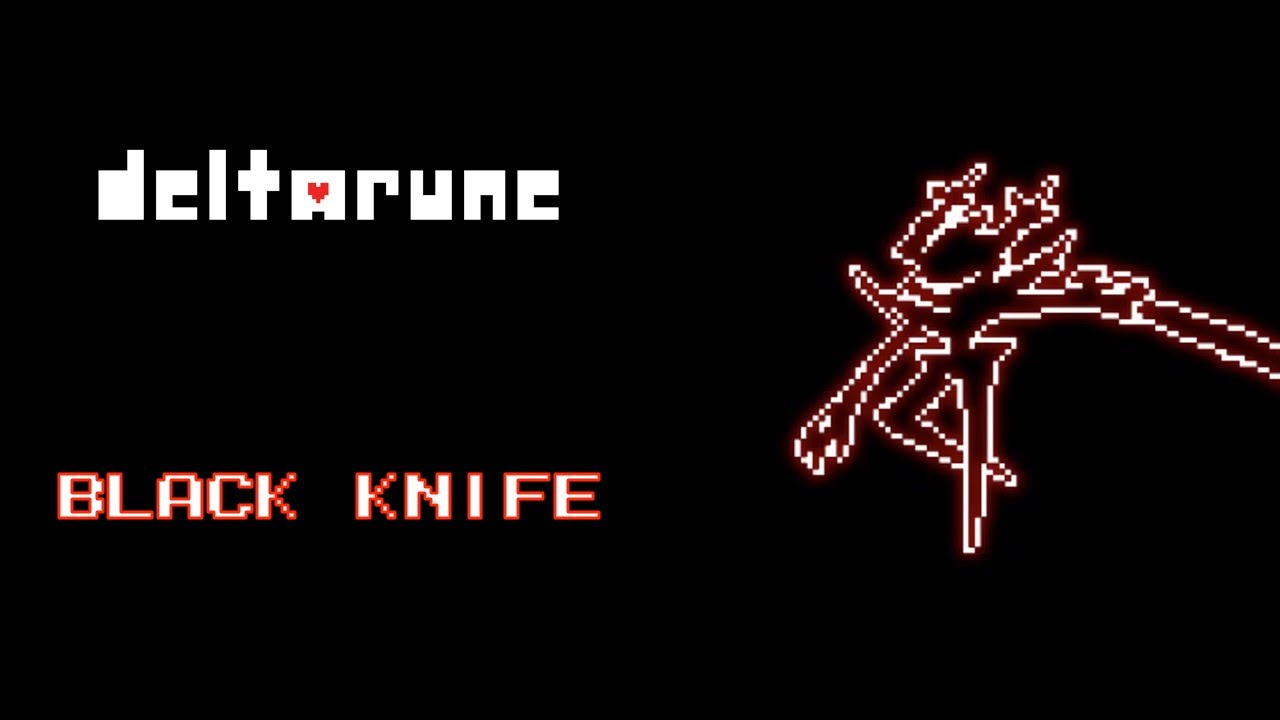 Deltarune | Black Knife | Metal Cover
