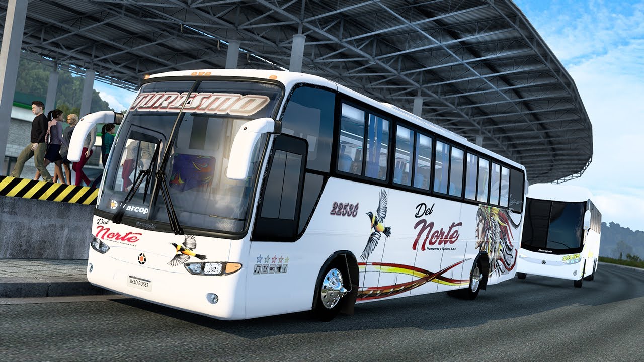 Bus Marcopolo Andare MEDELLIN - Euro Truck Simulator 2