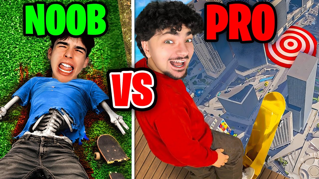 NOOB contre PRO sur des MEGARAMPS IMPOSSIBLE ! (ft. Croshoot)