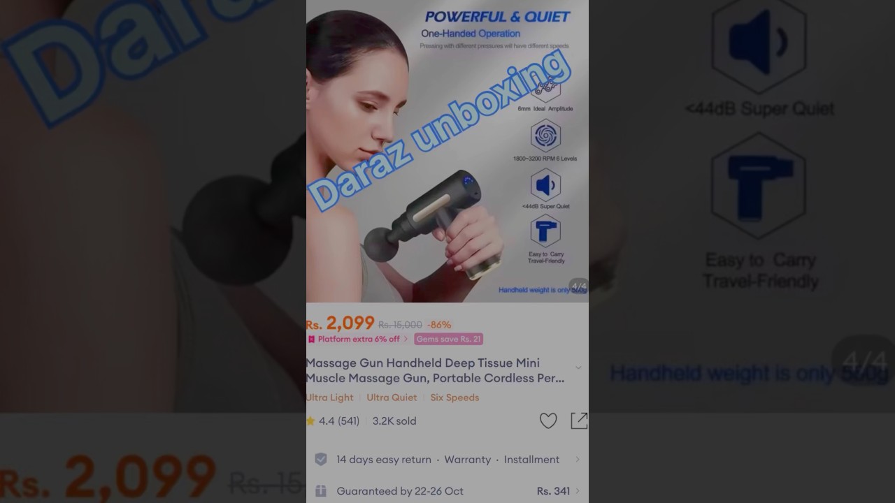 #unboxing the #massagegun  Handheld Deep Tissue Mini Massager! 💪✨#fitness
