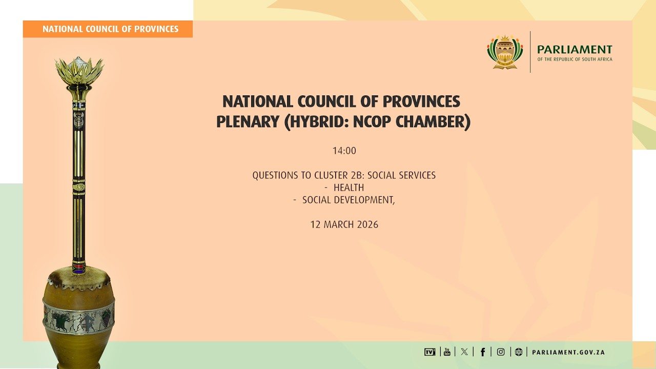 National Council of Provinces Plenary, 12 March 2026