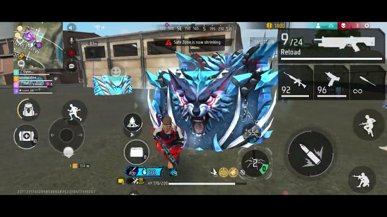 Today normal BR royale classic match in free fire game 🎮🎯