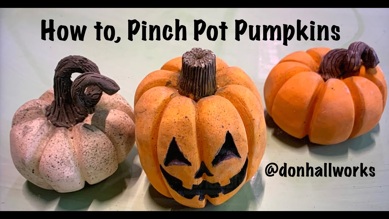 Pinch Pot Pumpkins