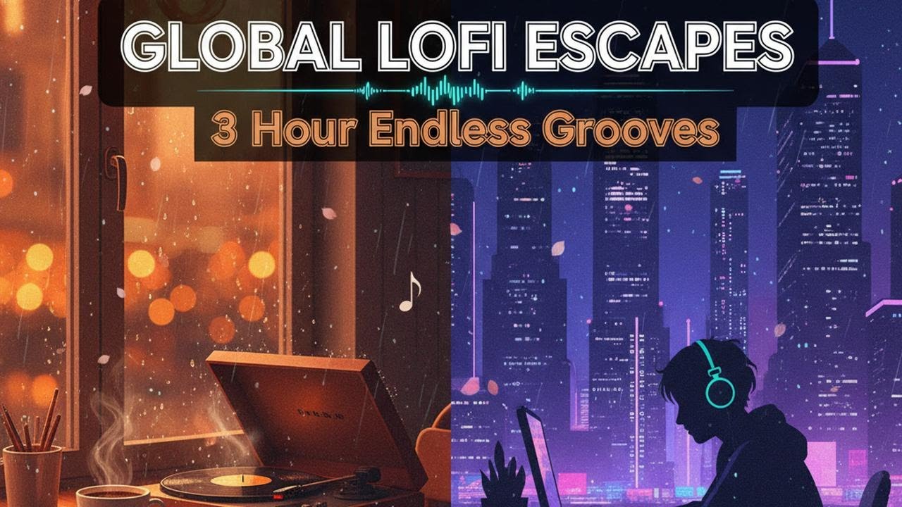 Global LoFi Escapes - 2 Hour Endless Grooves Mix for Study, Sleep & Chill